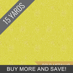 Clusters in Honeydew Metallic - 15 Yard Bolt