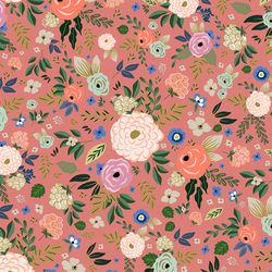 Big Deco Floral in Muted Coral