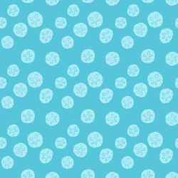 Sand Dollars in Pacific Blue