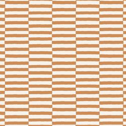 Wide Checker Stripe in Golden Brown