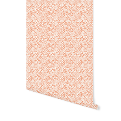 Berry Meadows in Peach on Cream