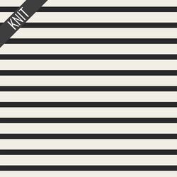 Striped Apart Knit in Caviar