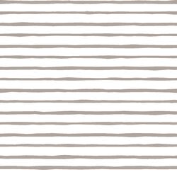 Artisan Stripe in Taupe on White