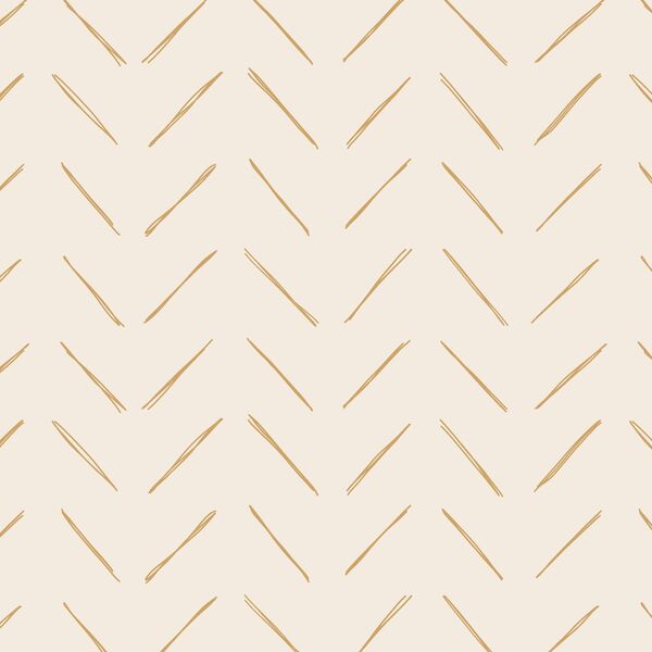 Chevron in Golden Mustard Yellow on Egret