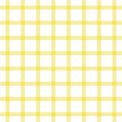 Summer Gingham Check in Dandelion