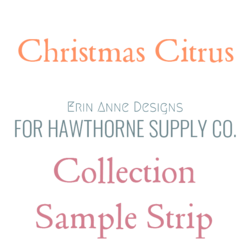 Christmas Citrus Sample Strip