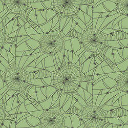 Spider Webs in Green