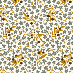 Flouncy Floral in Golden Summer