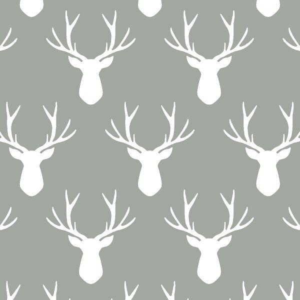 Stag Silhouette in Sage