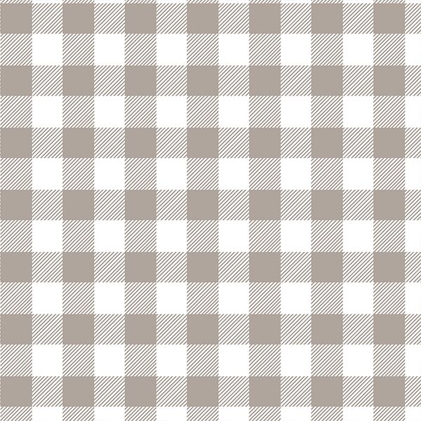 Medium Buffalo Plaid in Taupe