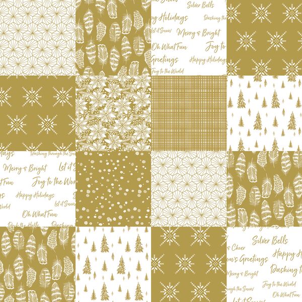 Winter Forest in Gold