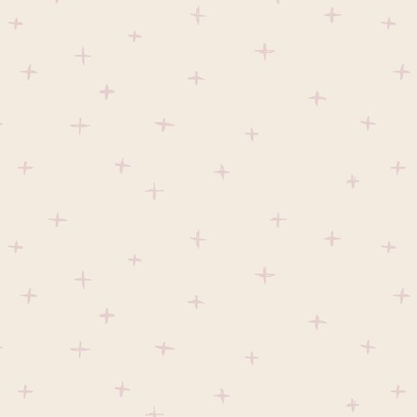 Swiss Crosses in Mauve Chalk on Egret
