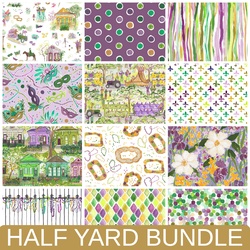 Mardi Gras Parade Half Yard Bundle