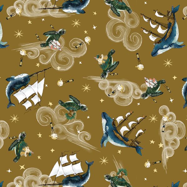 Sea Tossed in Light Gold