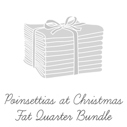 Poinsettias at Christmas Fat Quarter Bundle