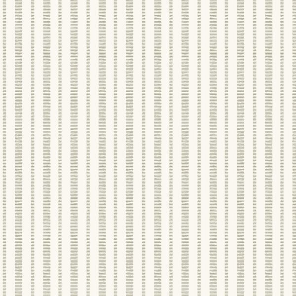 Stacked Stripe in Soft Green on Ivory