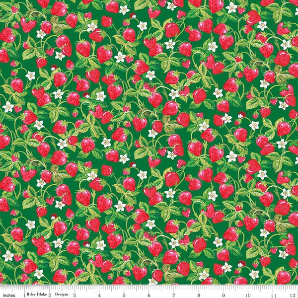 Strawberries in Green