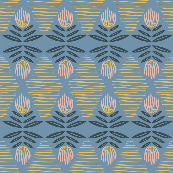 Florets in Carolina Blue