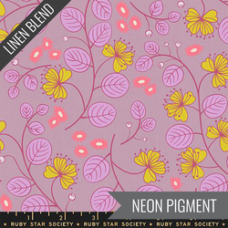 Caper Linen in Lilac Neon