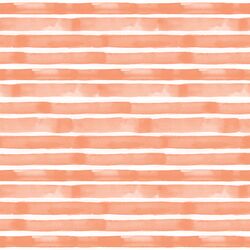 Watercolor Stripe in Summer Peach