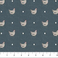Hens in Blue