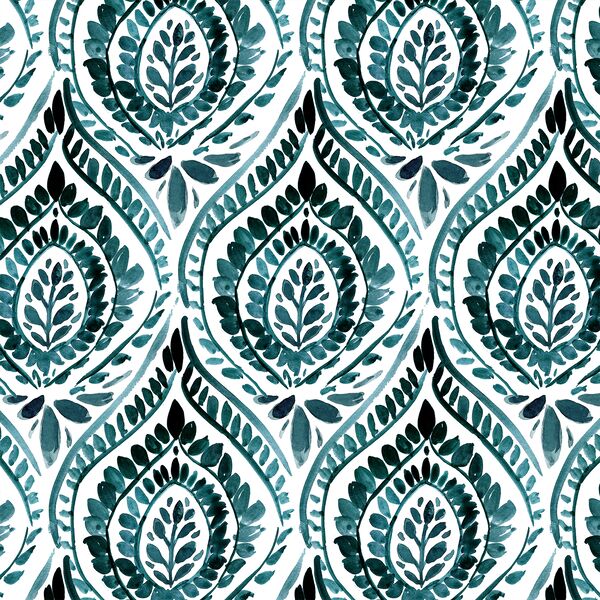 Painted Bohemian in Dark Jade