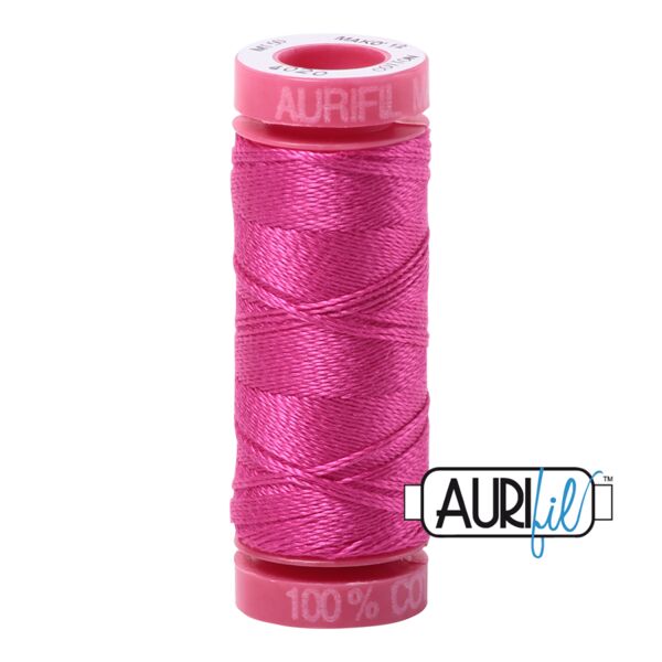 Aurifil 12wt Cotton Thread - Fuchsia (#4020) - Small Spool