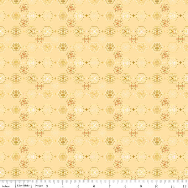 Floral Hexies in Beehive