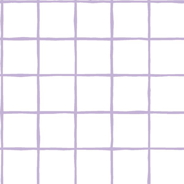 Windowpane in Lilac on White
