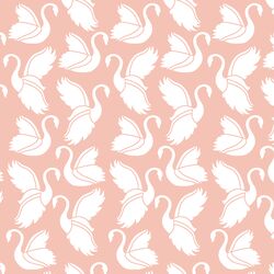 Swan Silhouette in Petal