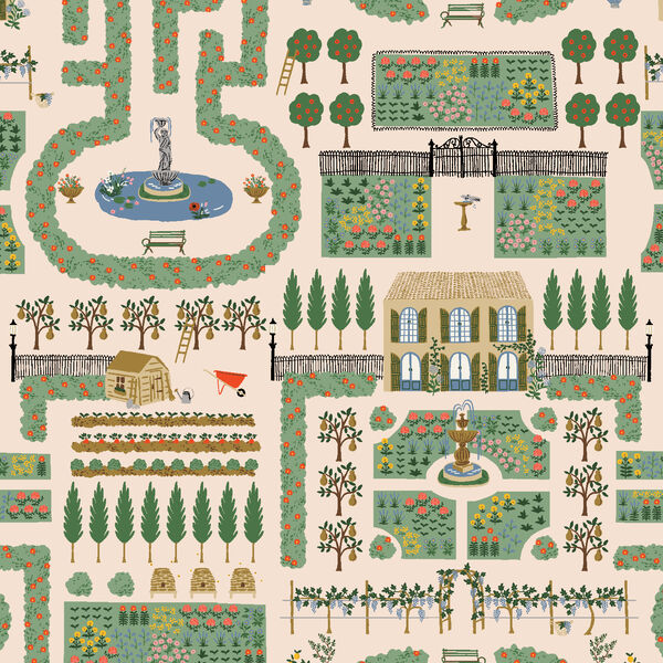 Aerial Garden in Blush