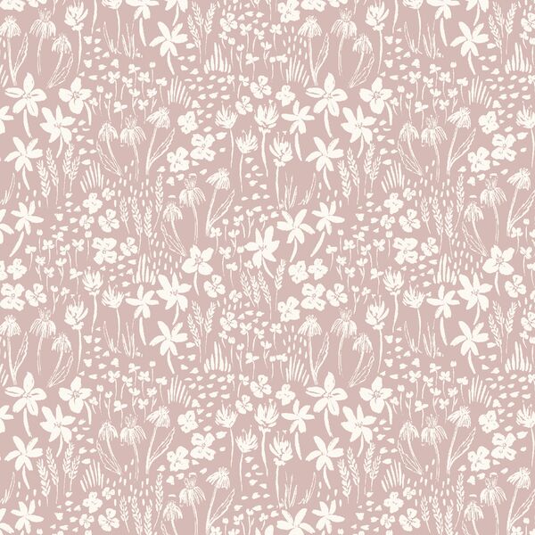 Floating Meadow in Dusty Rose Pink