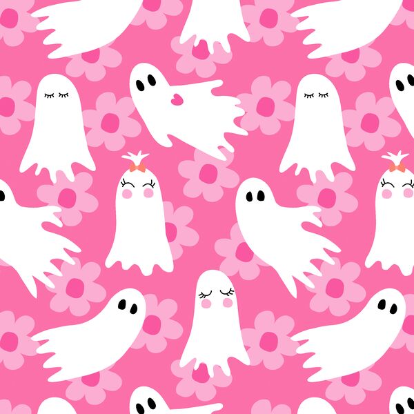 Flower Ghosts in Carnation Pink