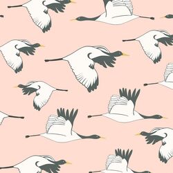 Flying Cranes in Dawn