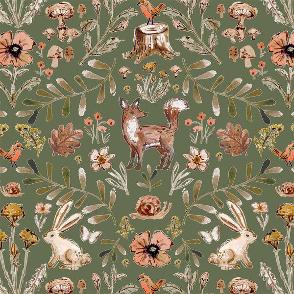 Forest Vignette in Fern Green
