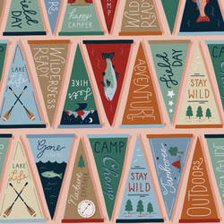Field Pennants in Pink