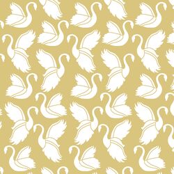 Swan Silhouette in Honey
