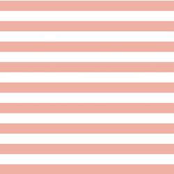 Horizontal Candy Stripe in Peony