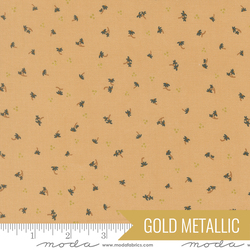 Sacred Blossoms in Tan Metallic