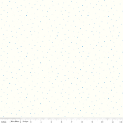Dapple Dot in Boy Blue on White