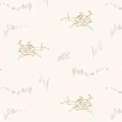 Jumping Impala in Bushveld