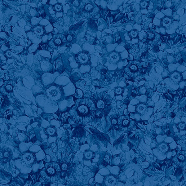 Packed Floral in Navy