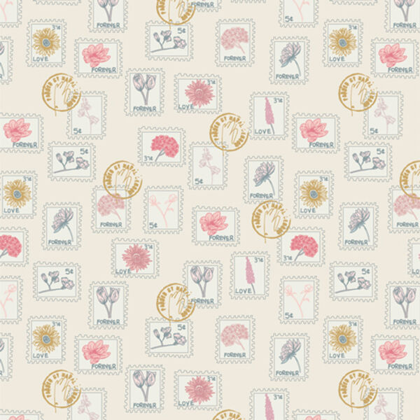Floral Postage in Pearl