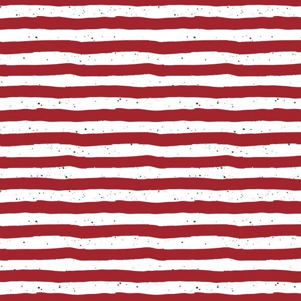 Merry Stripe in Berry Red