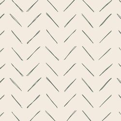 Chevron in Dark Duck Green on Egret