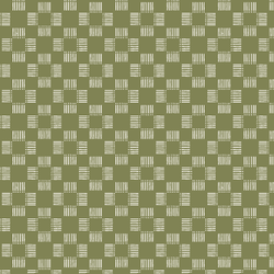 Woven Basket Checks in Olive Green