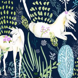 Large Fantastical Forest in Navy