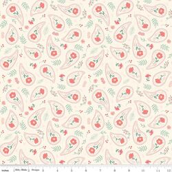 Floral Swirls in Vintage White