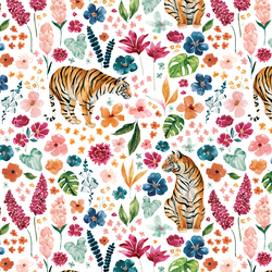 Blooming Tiger in White