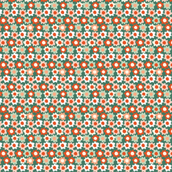 Retro Christmas Daisy in Evergreen